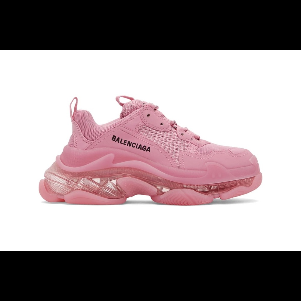 BALENCIAGA BUBBLEGUM PINK TRIPLE-S SNEAKERS